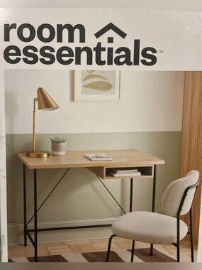 New Room Essentials Writing Desk Modern Computer Laptop Study Table NIB